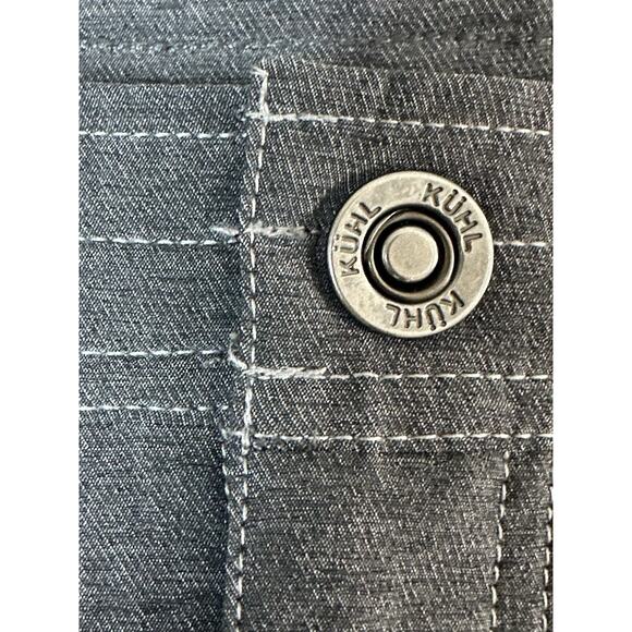 Kuhl Skort Women's 4 Gray Hiking Camp Skirt Zip Pockets Stretch - Picture 4 of 16